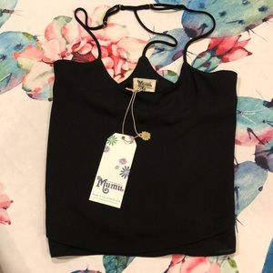 ⭐️MuMu flow-y T- strap Tank⭐️